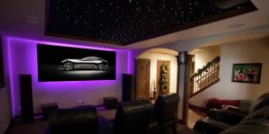 Soundworks Black Diamond Series Screen for Home Theater by Screen Innovations no edge